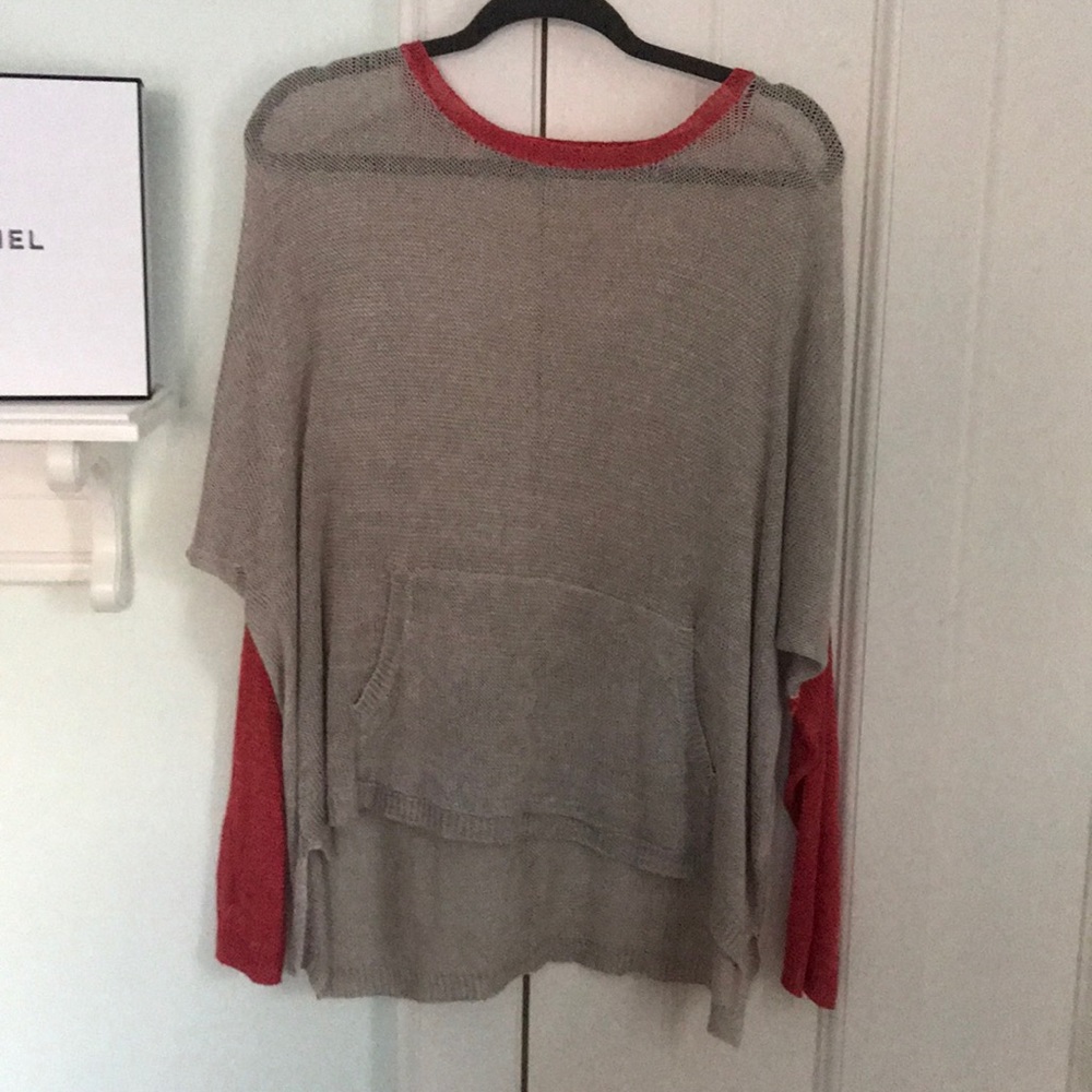 Light tan and pink sweater